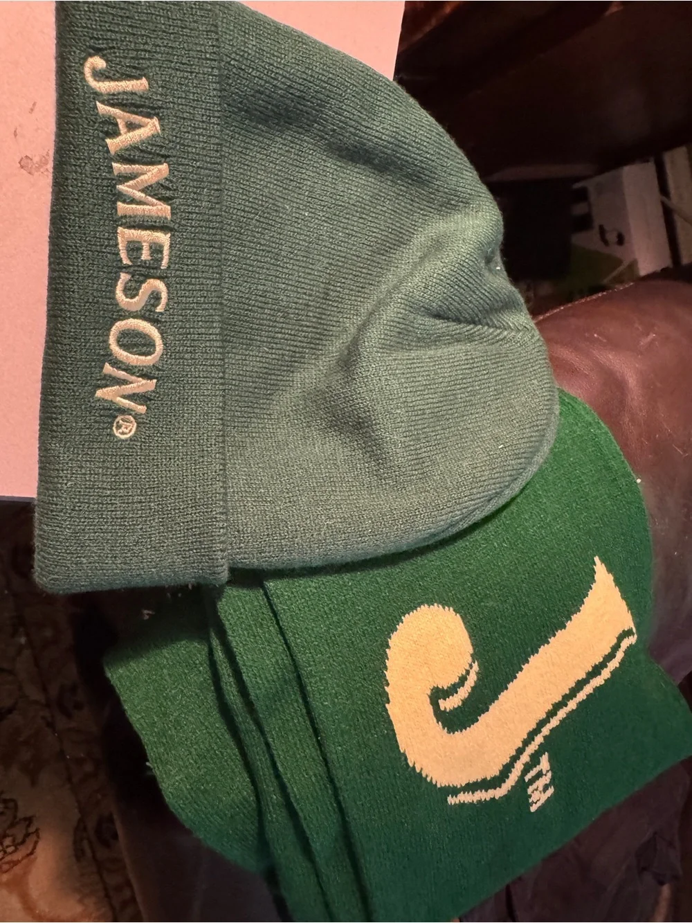 Jameson Green Knit Beanie and Scarf